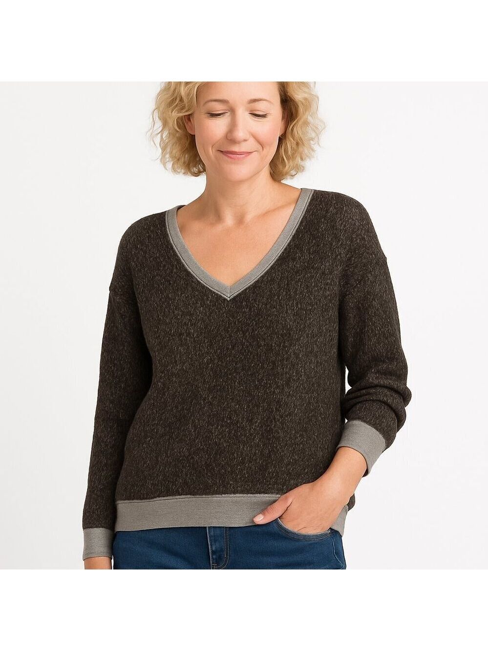 Sanctuary Wool Blend Sweater NWT V-Neck Pullover South Moon Under Nordstrom S